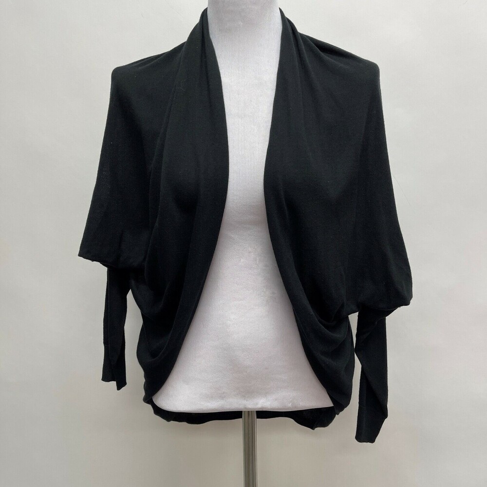 Lauren Ralph Lauren Women's Thin Cardigan Sweater Petite Medium Large Black